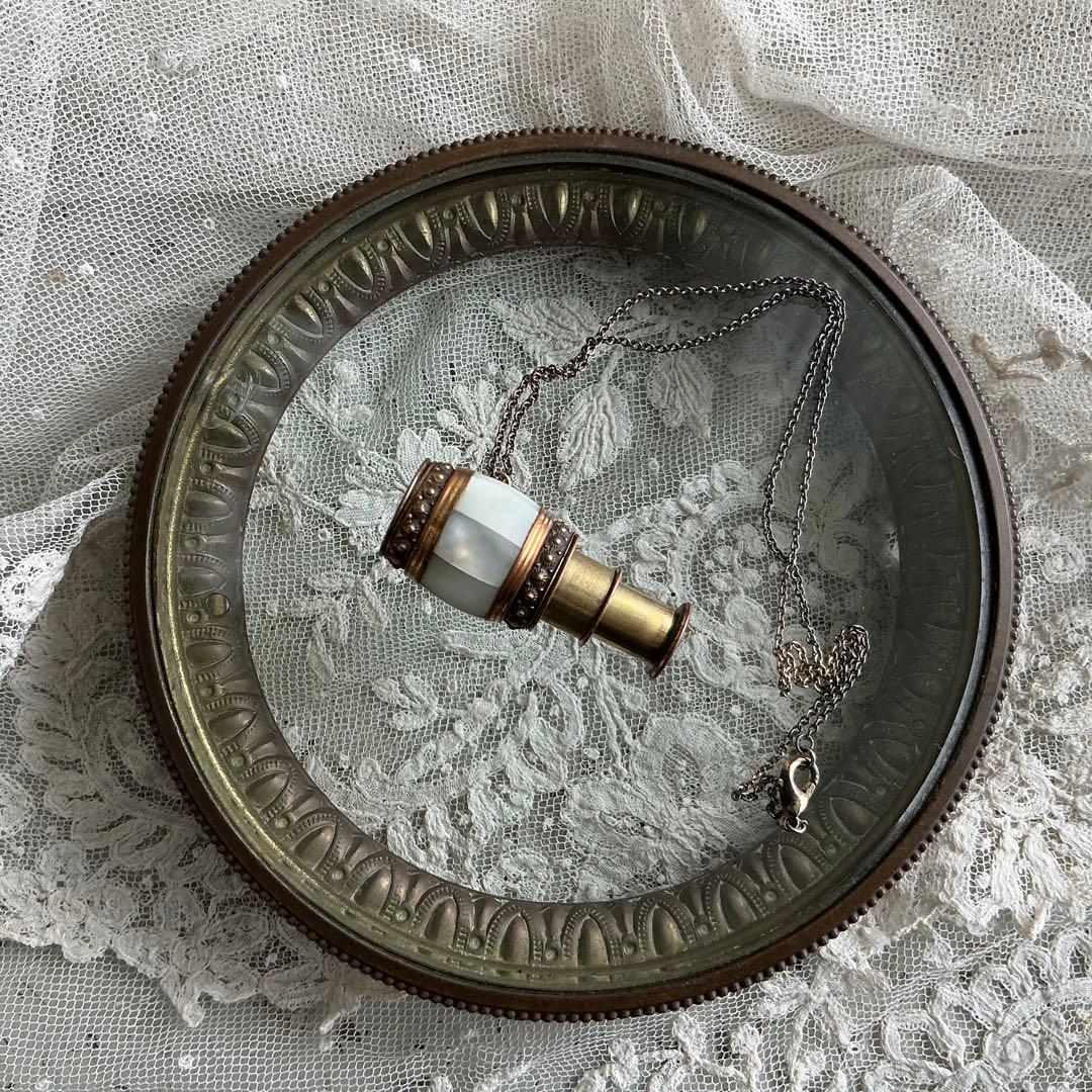 【専用】フランスアンティーク　ミニチュア　シアター望遠鏡　ペンダントトップ