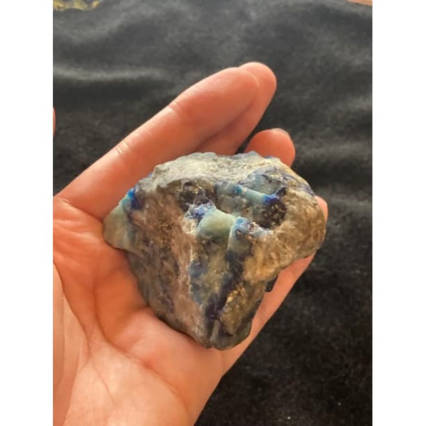 アフガナイト パイライト 共生 原石 天然石 パワーストーン 蛍光鉱物