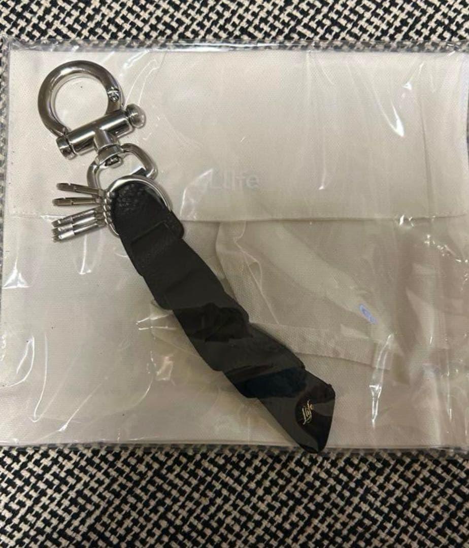 リドム　lidnm Llife LEATHER KEY CHAIN BLACK