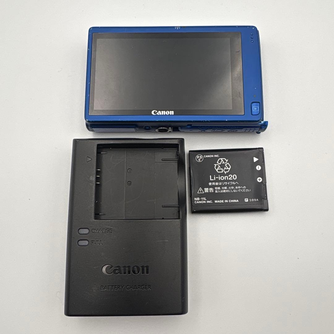 Canon IXY 420F 青色　コンパクトデジタルカメラ　ブルー