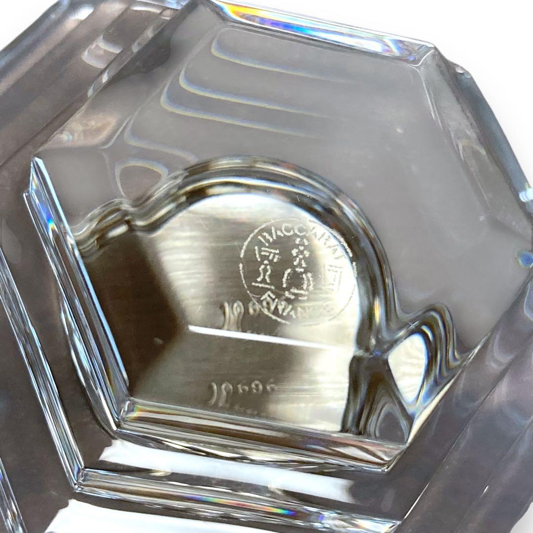 Ⴤ1092ꕤ極美品 Baccarat バカラ 置時計 六角形 オルセー クォーツ