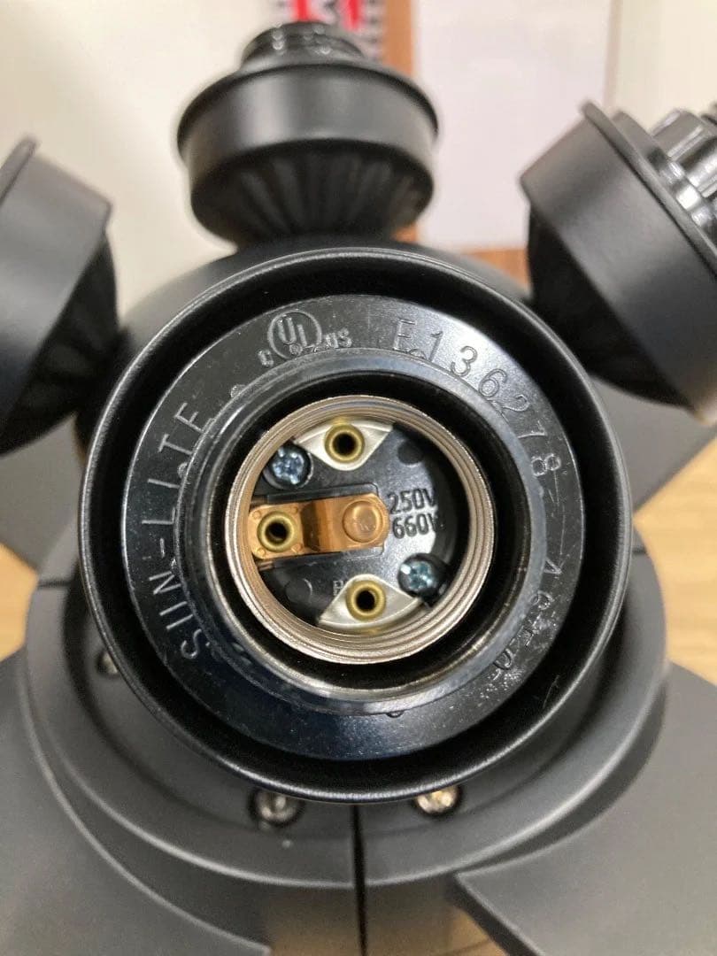 【未使用品】JAVALO ELF シーリングファンライト JE-CF003-BK