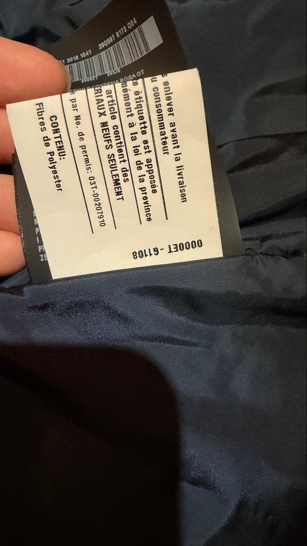 PRADA ナイロンジャケット 中綿 ネイビー三角ロゴ アウター ブルゾン