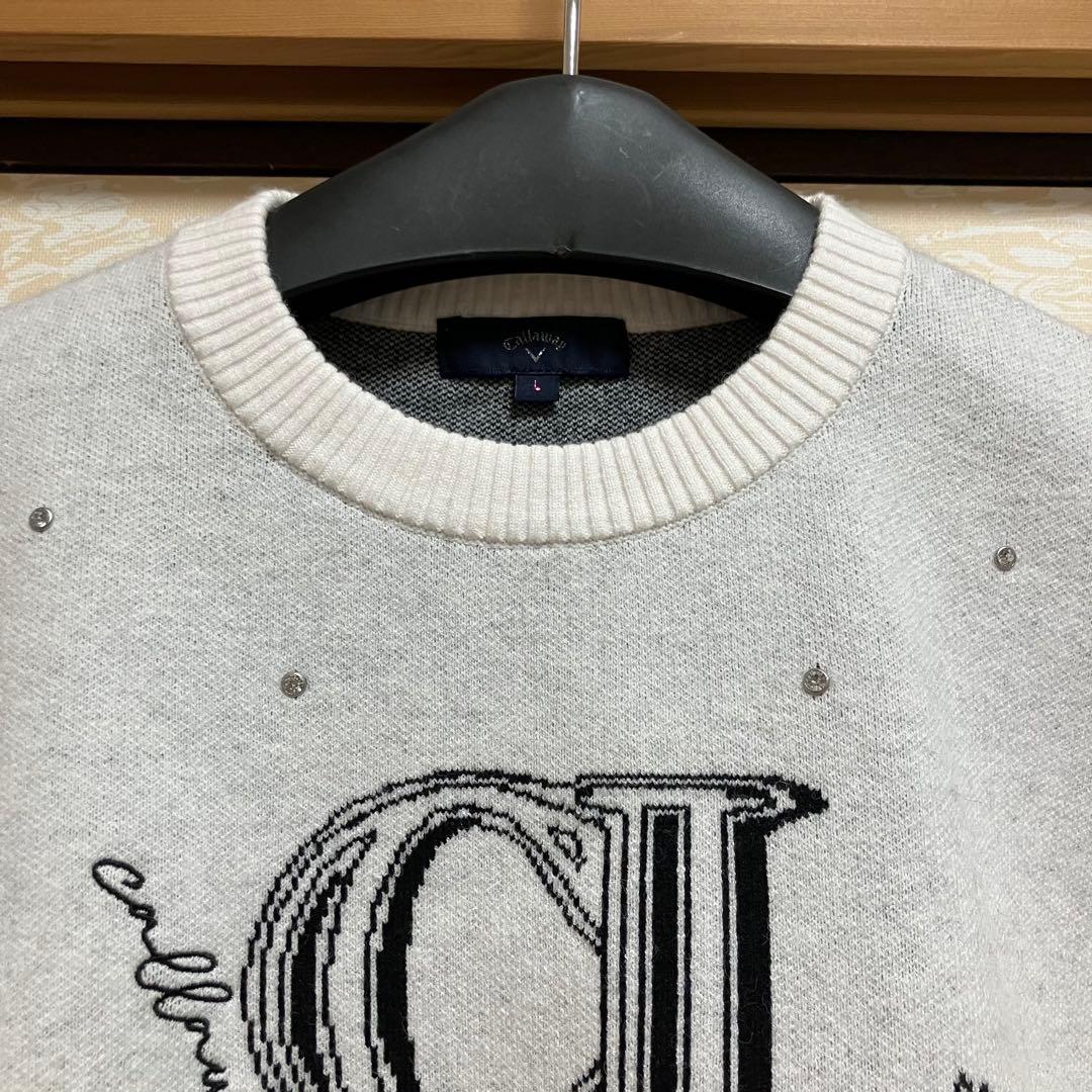 キャロウェイゴルフ Callaway Golf クルーネックセーター ホワイト