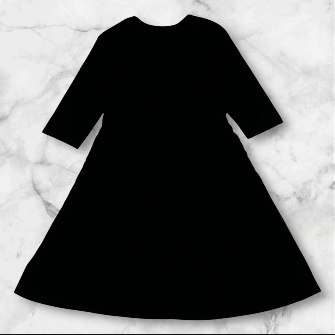 かりん✨マーガレットハウエル ソフトフランネル ブラックドレスワンピース