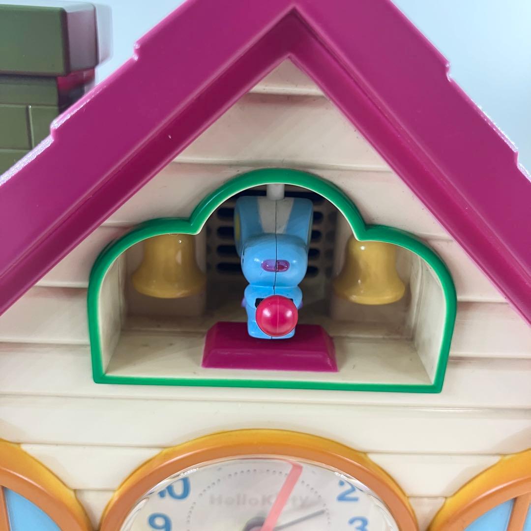 ハローキティ　目覚まし時計　ジオラマ　レア　レトロ　ハウス　ジャンク