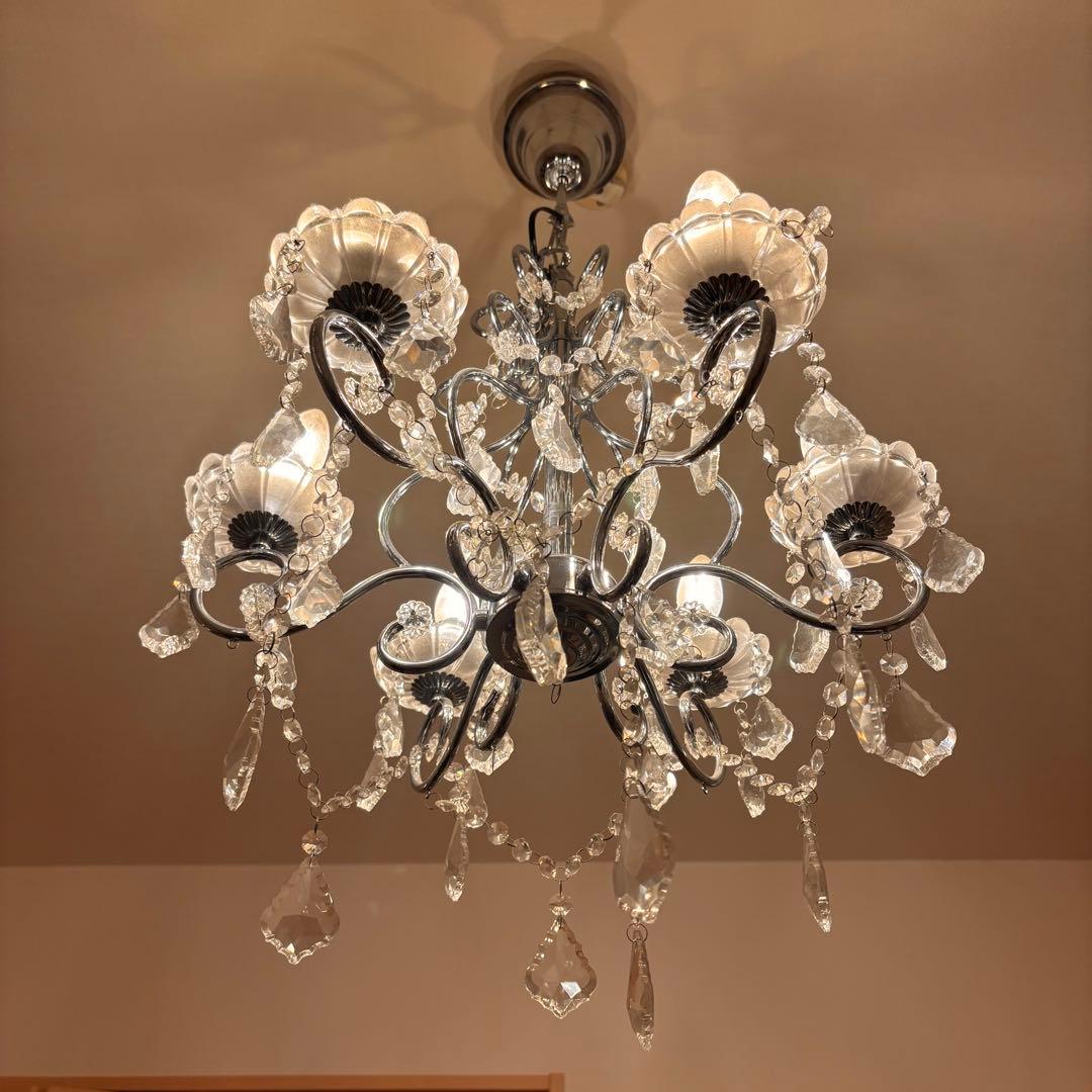 クリスタルシャンデリア 6灯