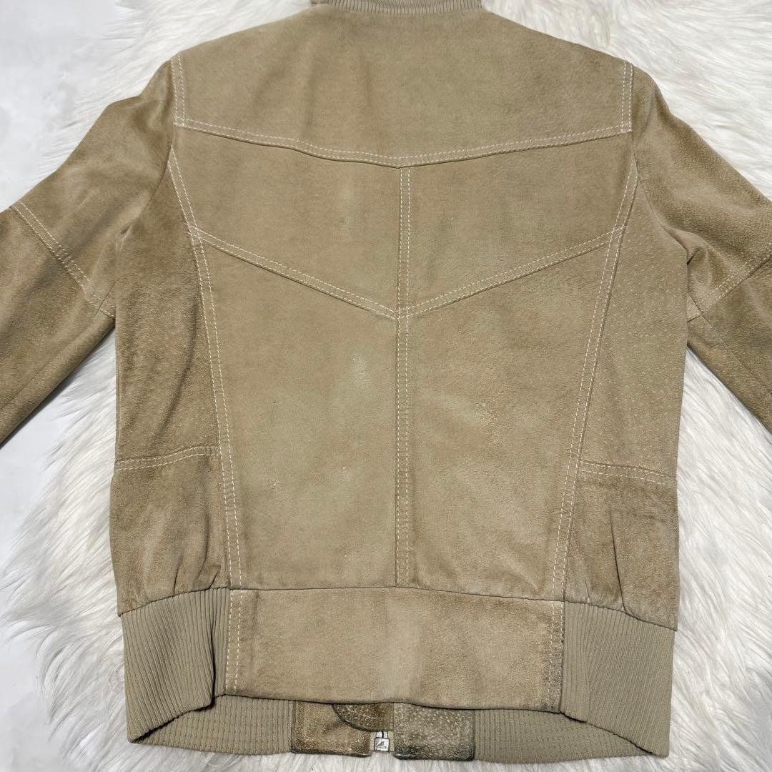 AI 本物 ドルチェ&ガッバーナ ダストウォッシュ加工 レザー ジャケット