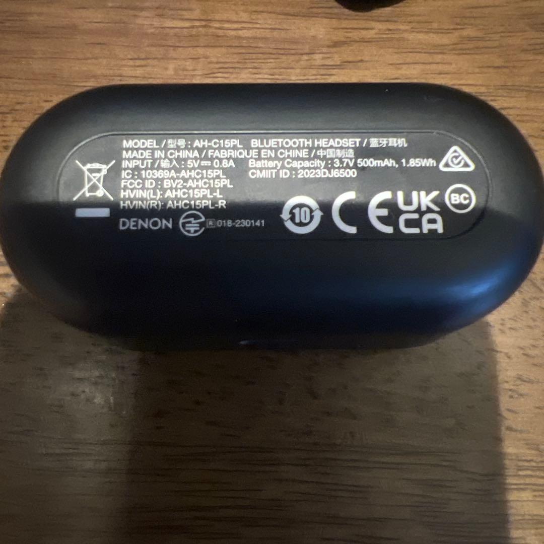 DENON ワイヤレスイヤホン ブラック