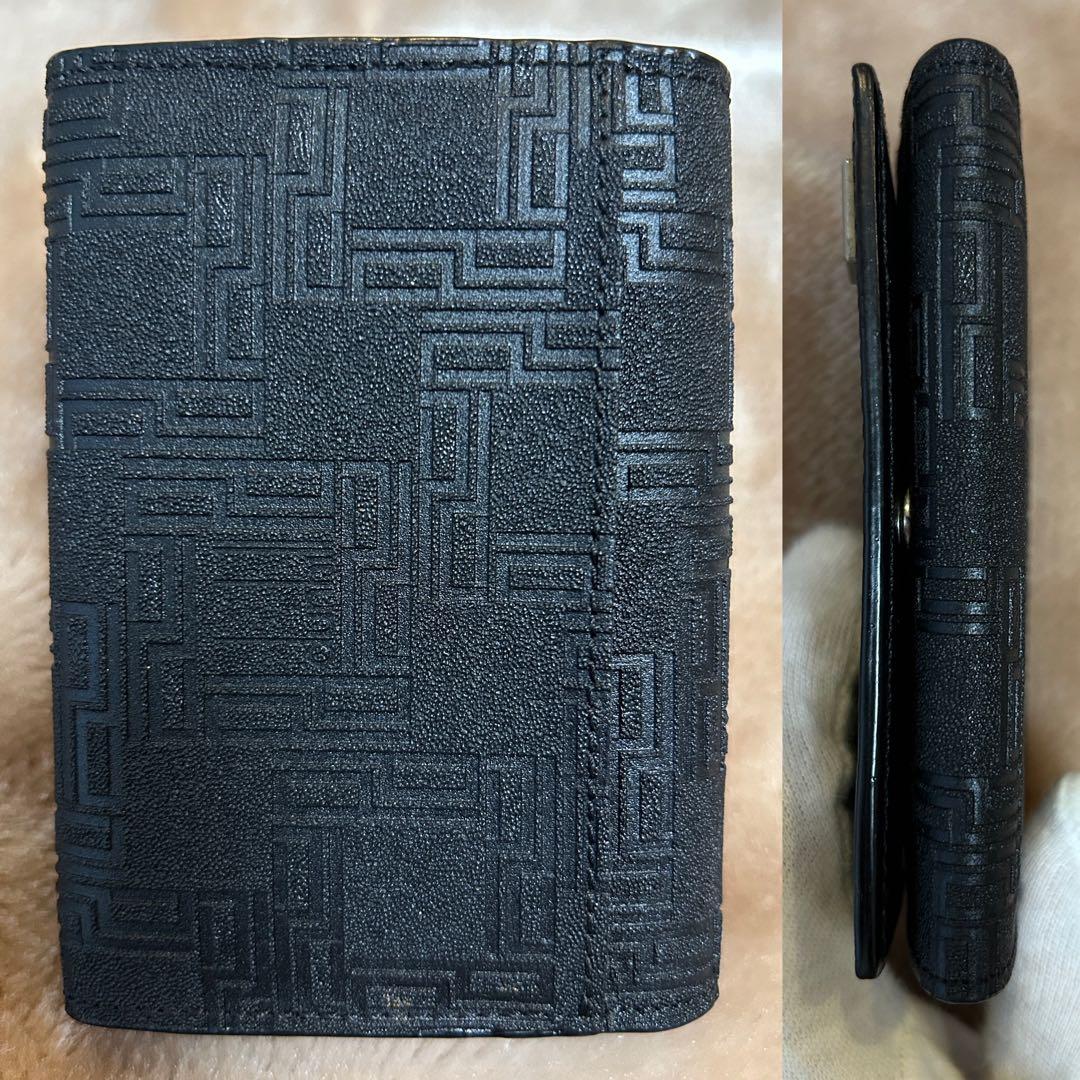 美品dunhillダンヒル名刺入れカードケース黒カード入れメンズ箱付きブラック