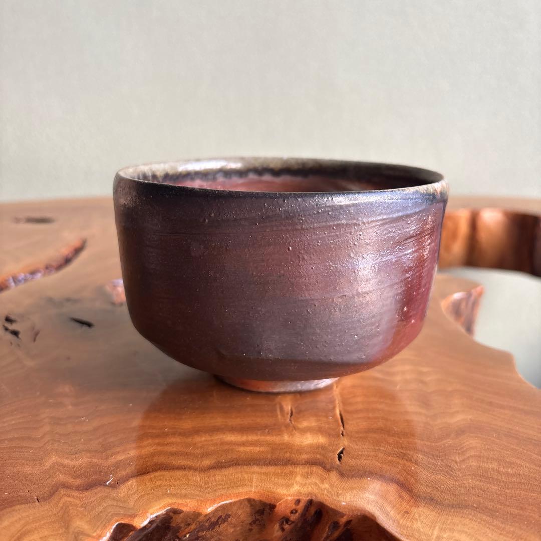 備前焼 山本出 抹茶碗 茶道具 共箱（10m）