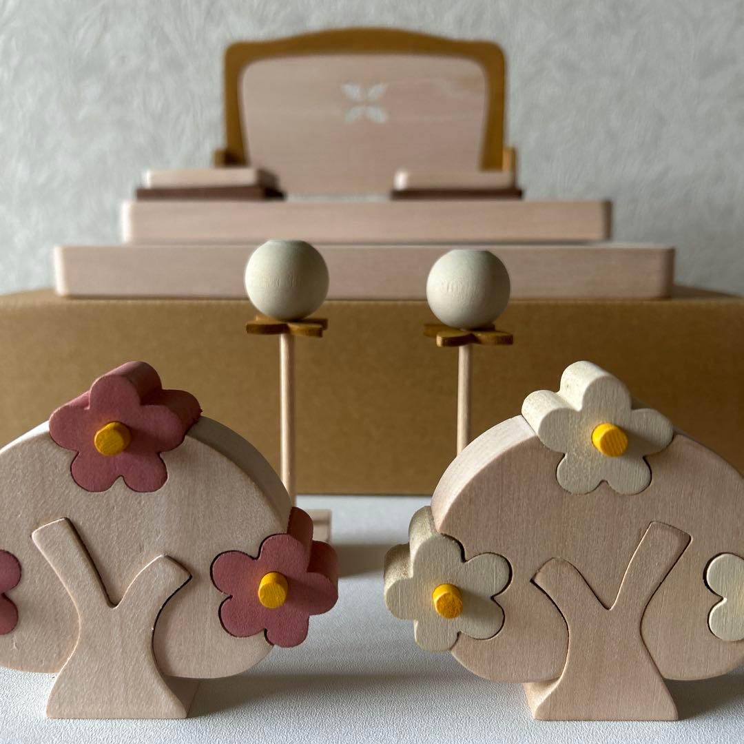 組み木ひな祭りうさぎ人形セット　ブレーメンの音楽隊