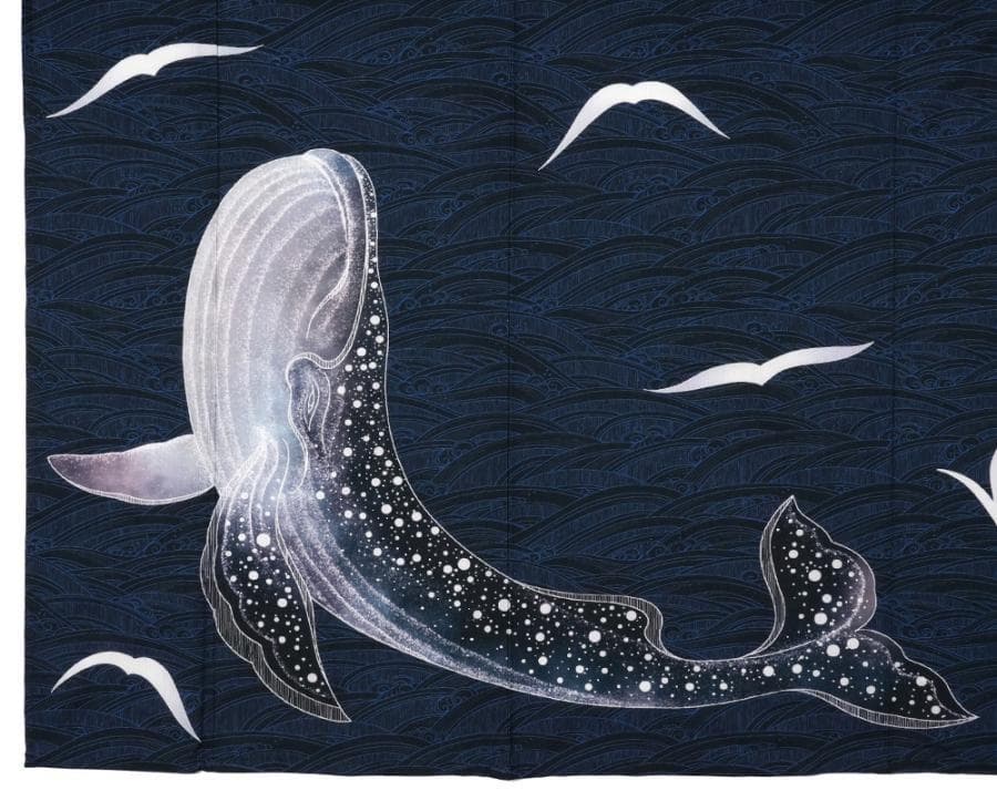 しげこです〜レア柄★めずらしい絵羽柄浴衣.紺地波柄