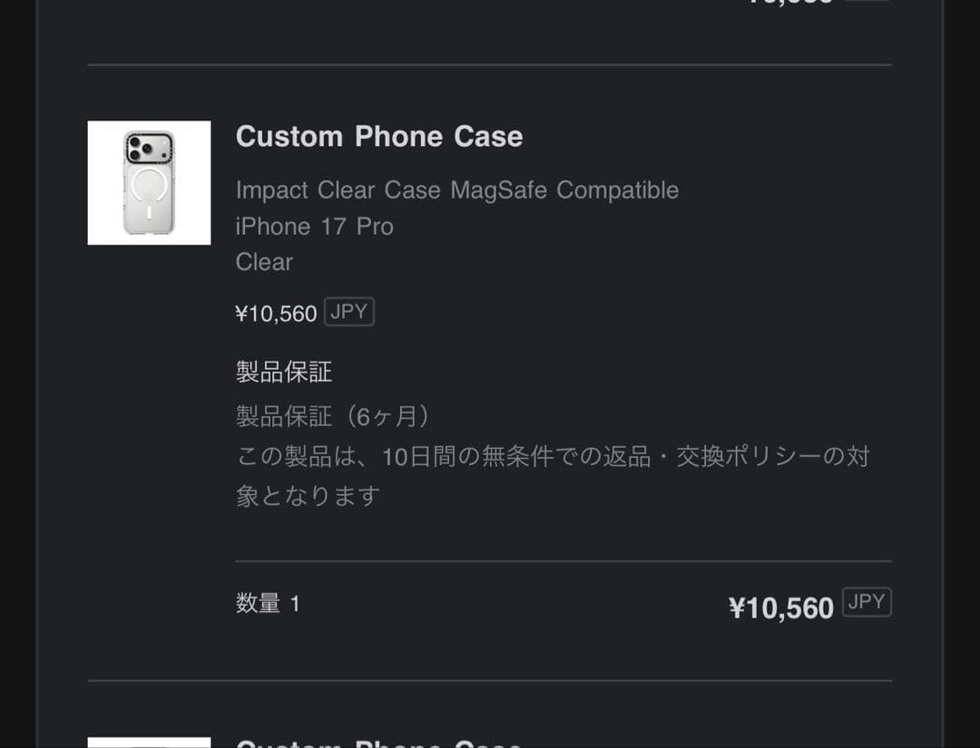 【新品・未使用】iPhone17 pro ケースティファイ クリア スマホケース