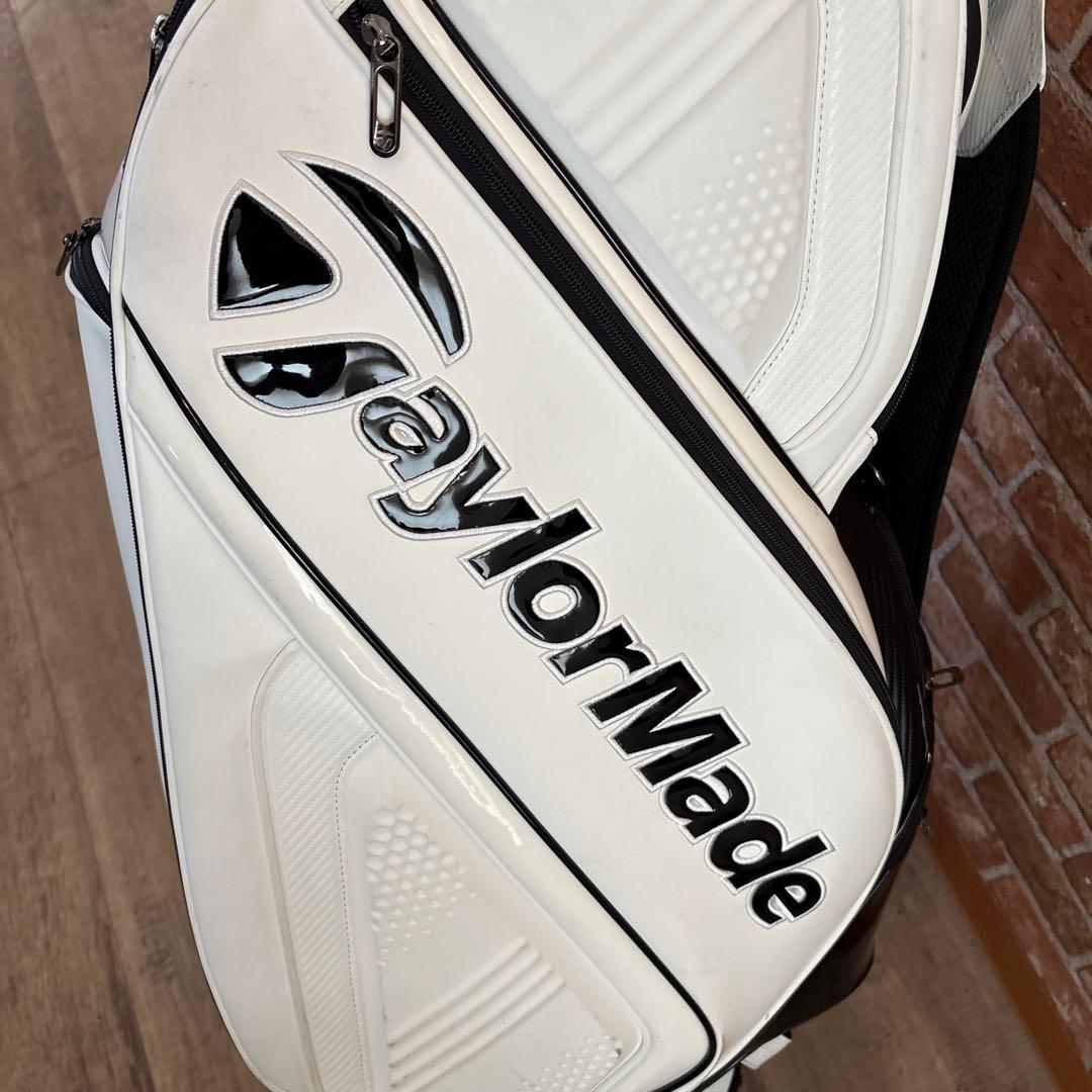 ‼️テーラーメイド エナメル キャディバック 9.5型 ホワイト×ブラック‼️