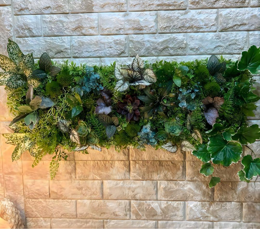 光触媒　人工観葉植物　ウォールグリーン　フェイクグリーン　壁掛け363636