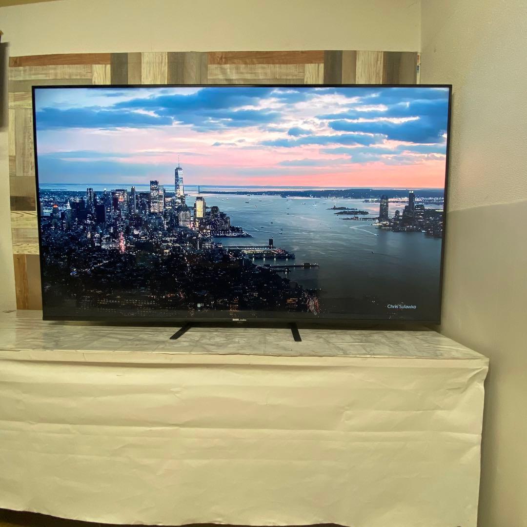 即日受渡❣️全国送料込 4年前購入DMM65インチ4K液晶ディスプレイスピーカー付