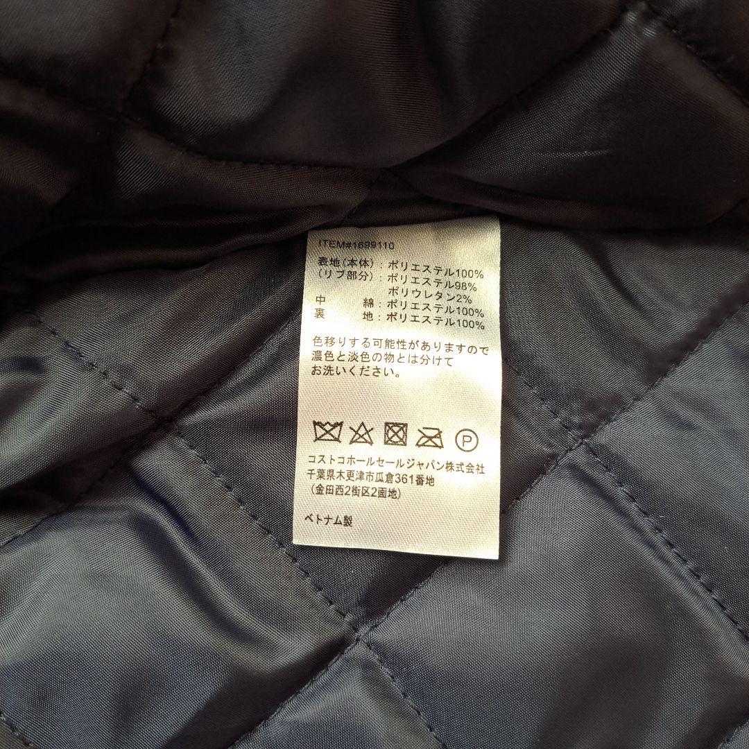 ポコちゃん【新品】ネイビー フード付きモッズコート XSサイズ 