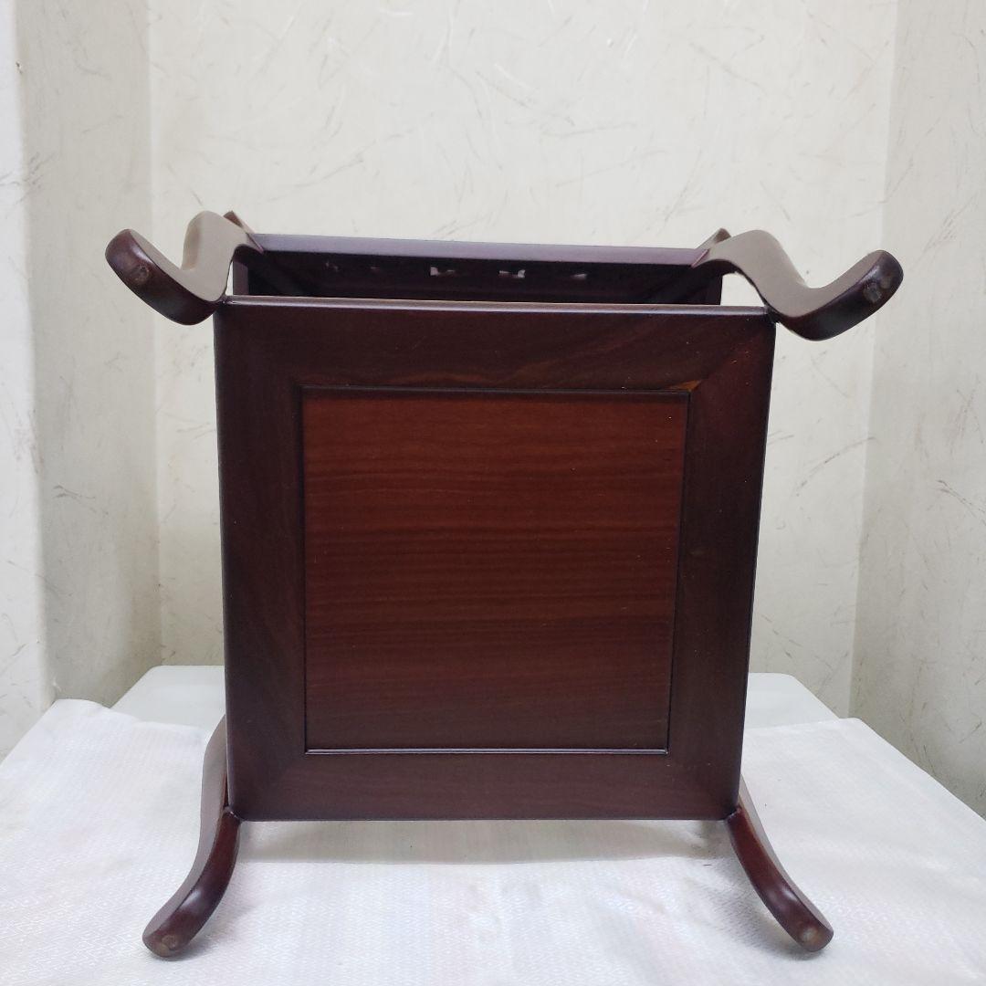 Ｂフライデー蔵出し特価　本紫檀猫足2段花台高さ３５cm幅３１cm