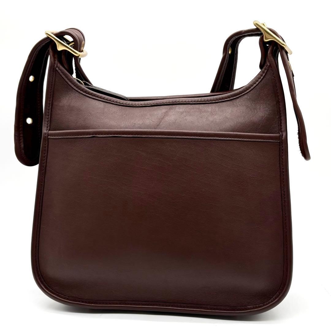 美品✨オールドコーチ ショルダーバッグ レザー ブラウン 9966 ゴールド金具