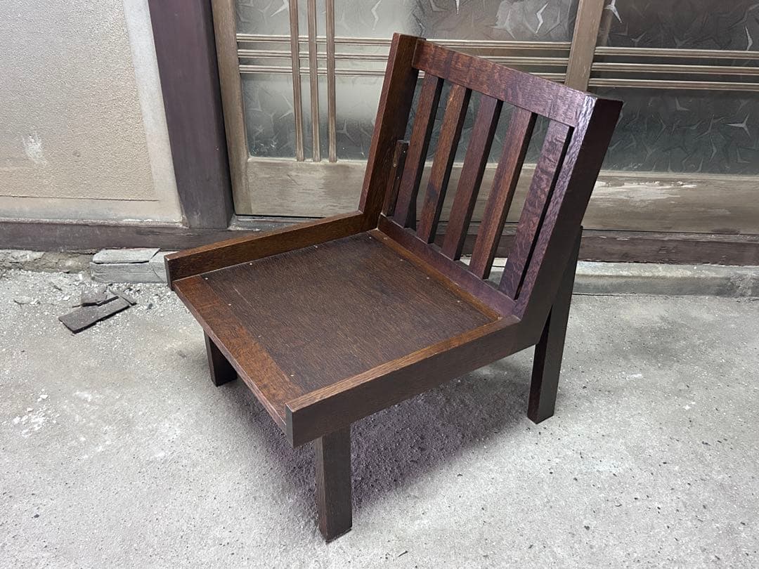 ②木製 ダイニングソファー ローチェア 和モダン 古民家