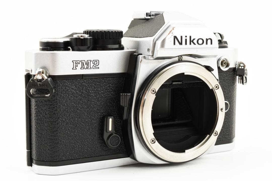 美品　NIKON NEW FM2 シルバー フィルム　モルト新品交換済 C665