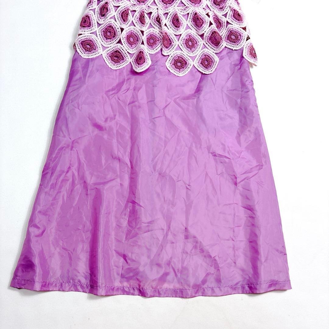 可愛い♡コムデギャルソンコムデギャルソン AD2022 クロシェレースドレス S