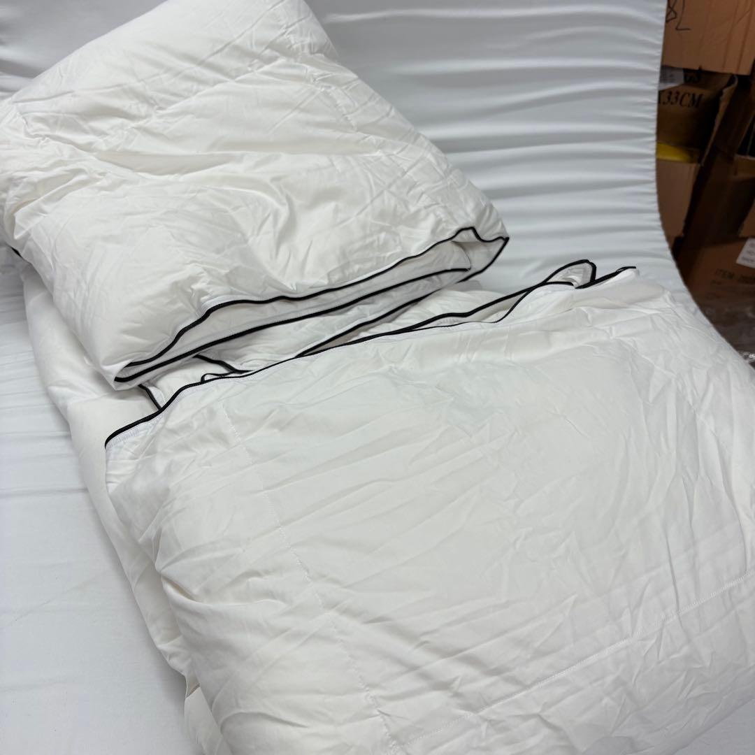 19開封済み　羽毛布団　150x210cm シングル　掛け布団　100％羽毛