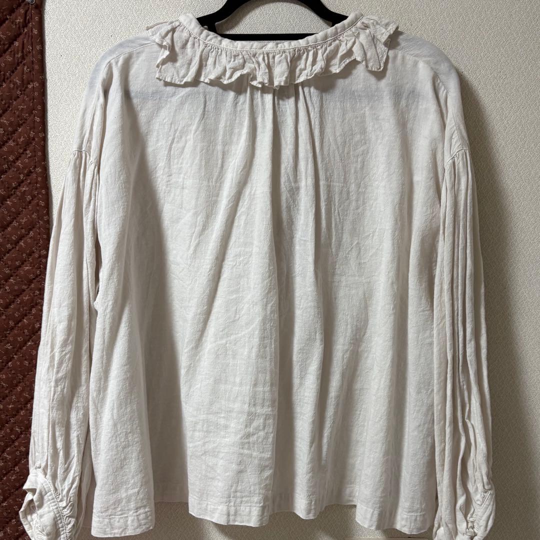 nest robe upcyclelino フラワーカラーブラウス