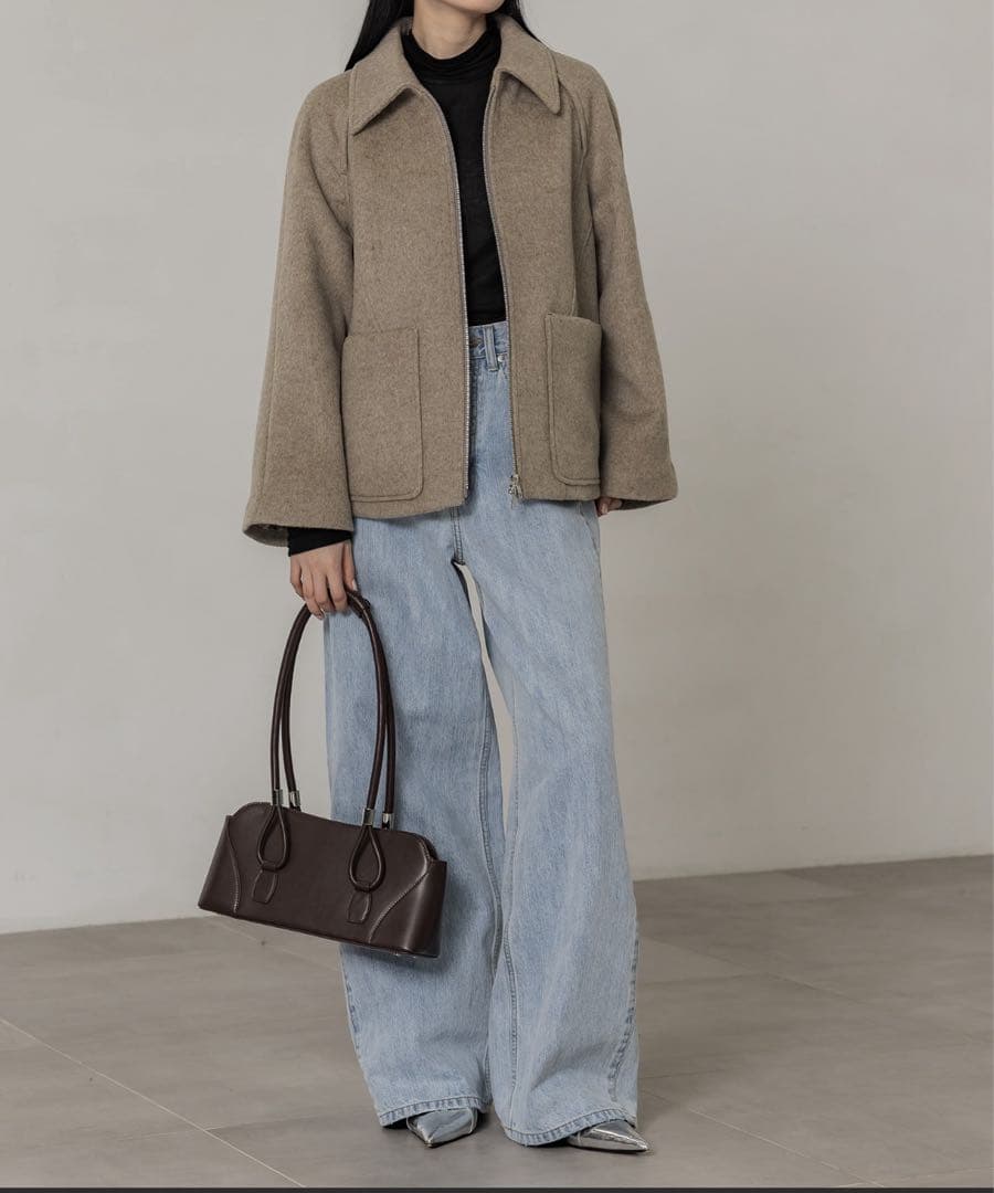 PUBLIC TOKYO　ウールジップショートコート02