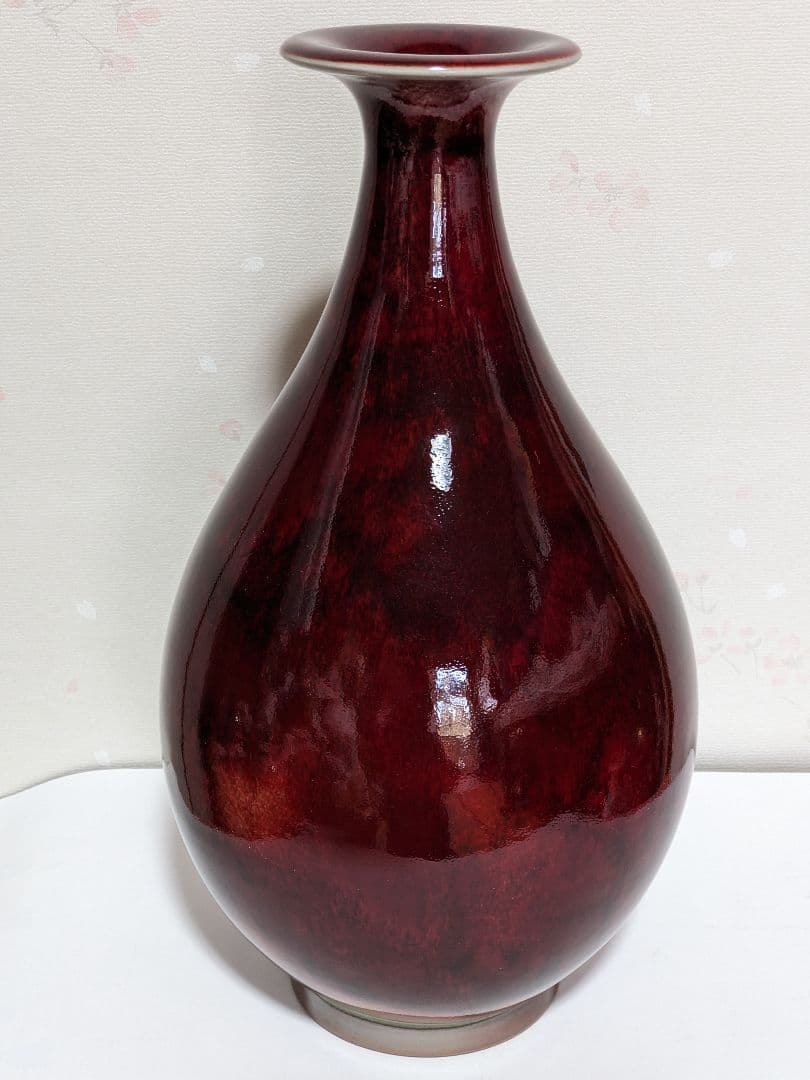 ♦中国陶磁 孔家鈞窯 花瓶 河南省 現代の鈞窯を代表する名門ブランド 美術品