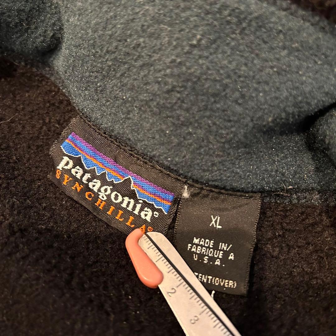希少 USA製 Patagonia シンチラ フリース ベスト サイズXL 黒