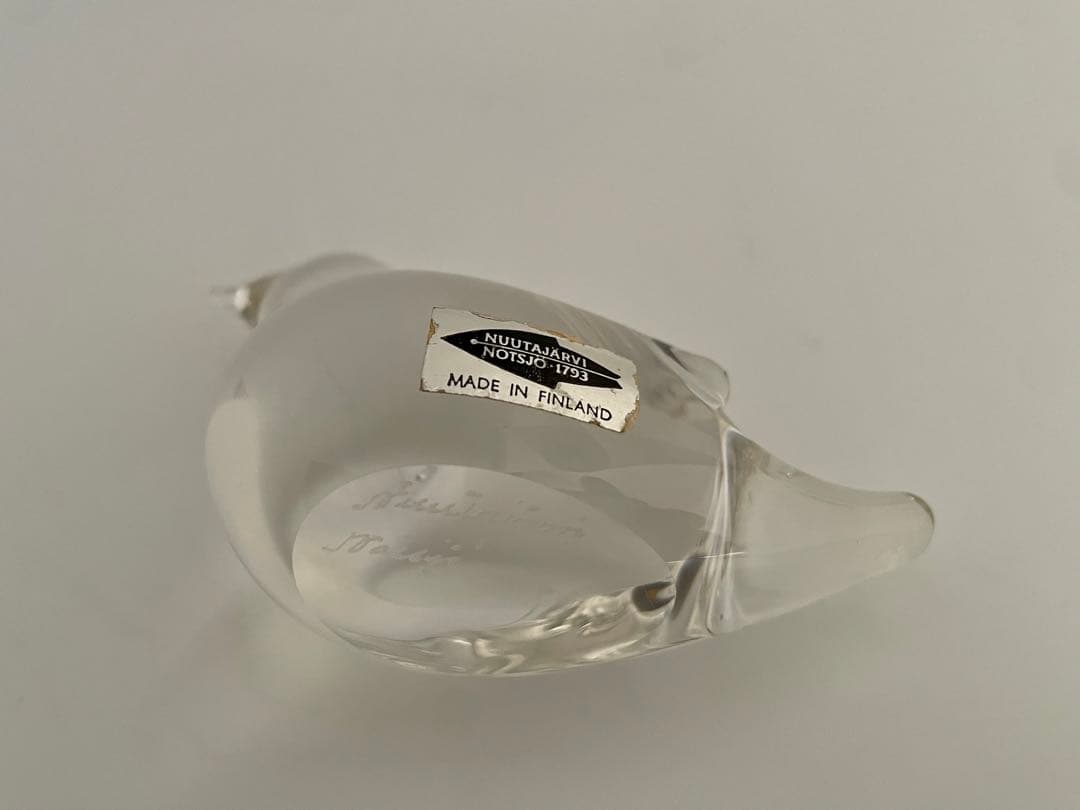 ヌータヤルヴィ nuutajarvi ガラス 鳥のオブジェ　イッタラ バード