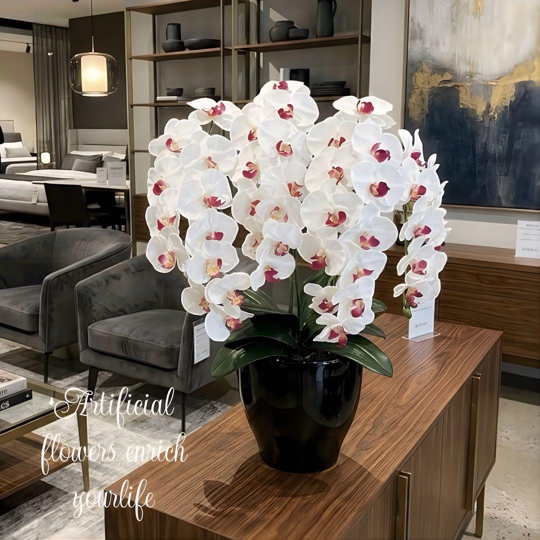 光触媒　人工観葉植物　フェイクグリーン プレミアム胡蝶蘭W/AB
