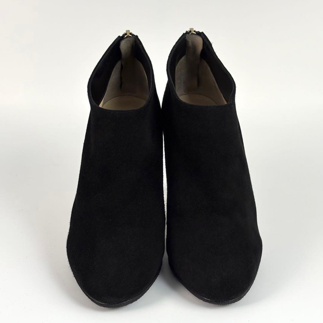 ジミーチュウ ブーティー ショートブーツ ハイヒール スエード ブラック ジップ