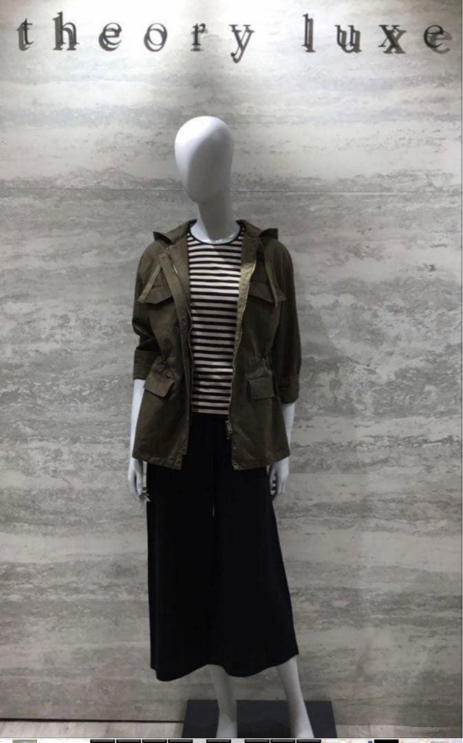 セオリーリュクス☆ミリタリーブルゾン38カーキ未使用