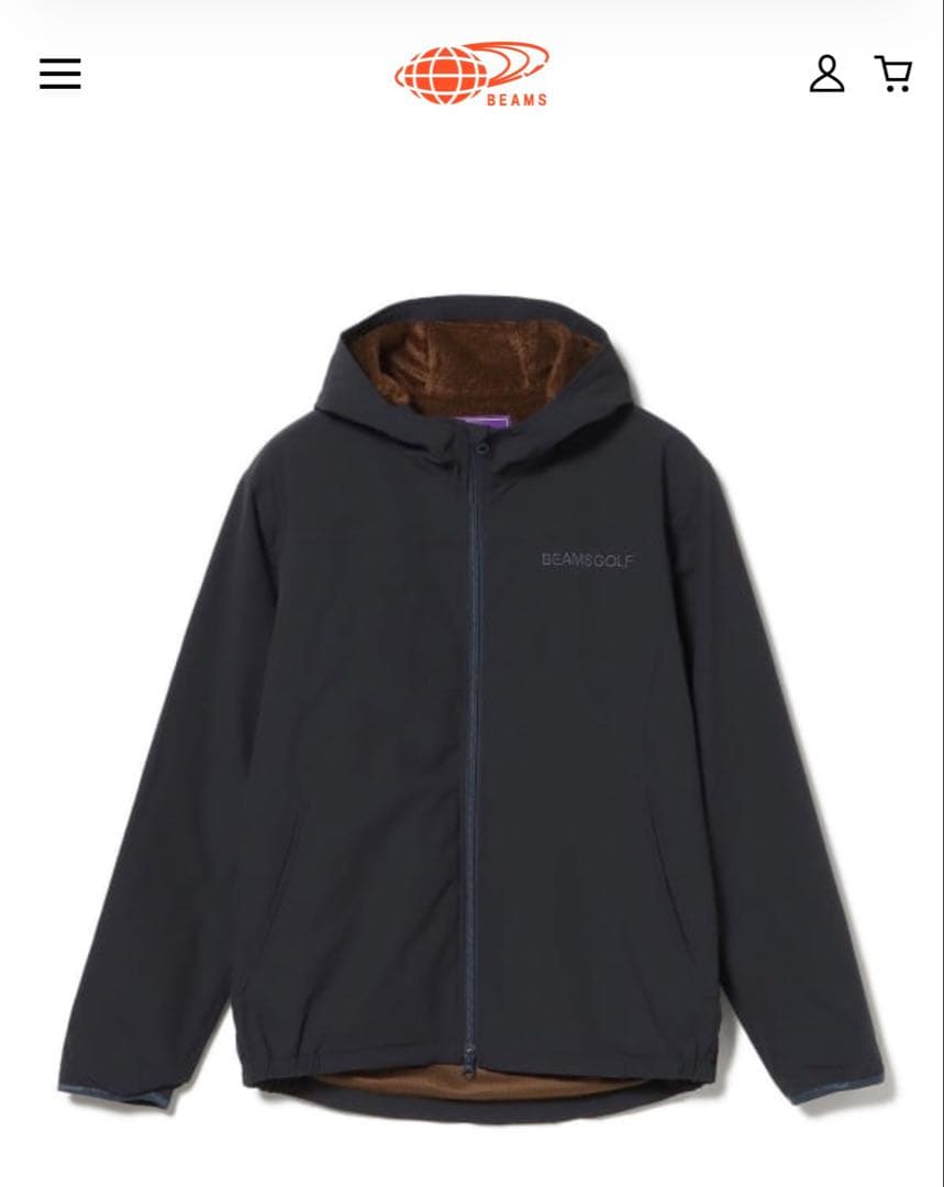 BEAMS GOLF PURPLE LABEL 撥水コーデュラストレッチフーディ