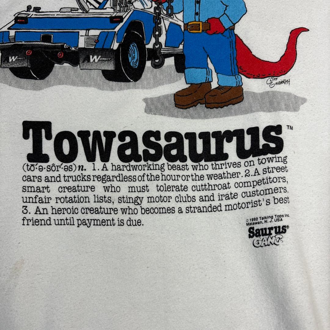 トップス 90s Towasourus Dinosaur Sweatshirt