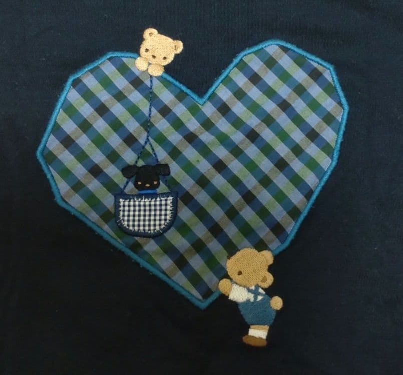 familiar　ファミリア　ハートファミリアチェック　Ｔシャツ　90㎝