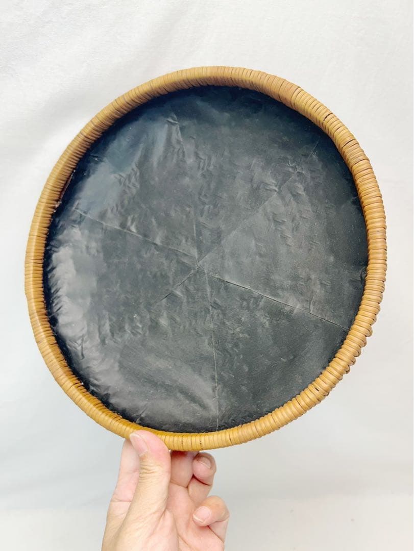 ほぼ未使用 茶道具 丸浅形 サイロ 炭斗 一双 竹網代 宗全好写し 炉風炉 紙箱