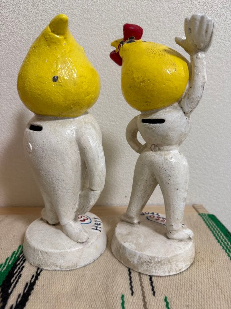 ビンテージ　ESSO エッソ　貯金箱　エッソボーイ エッソガール 企業物 広告