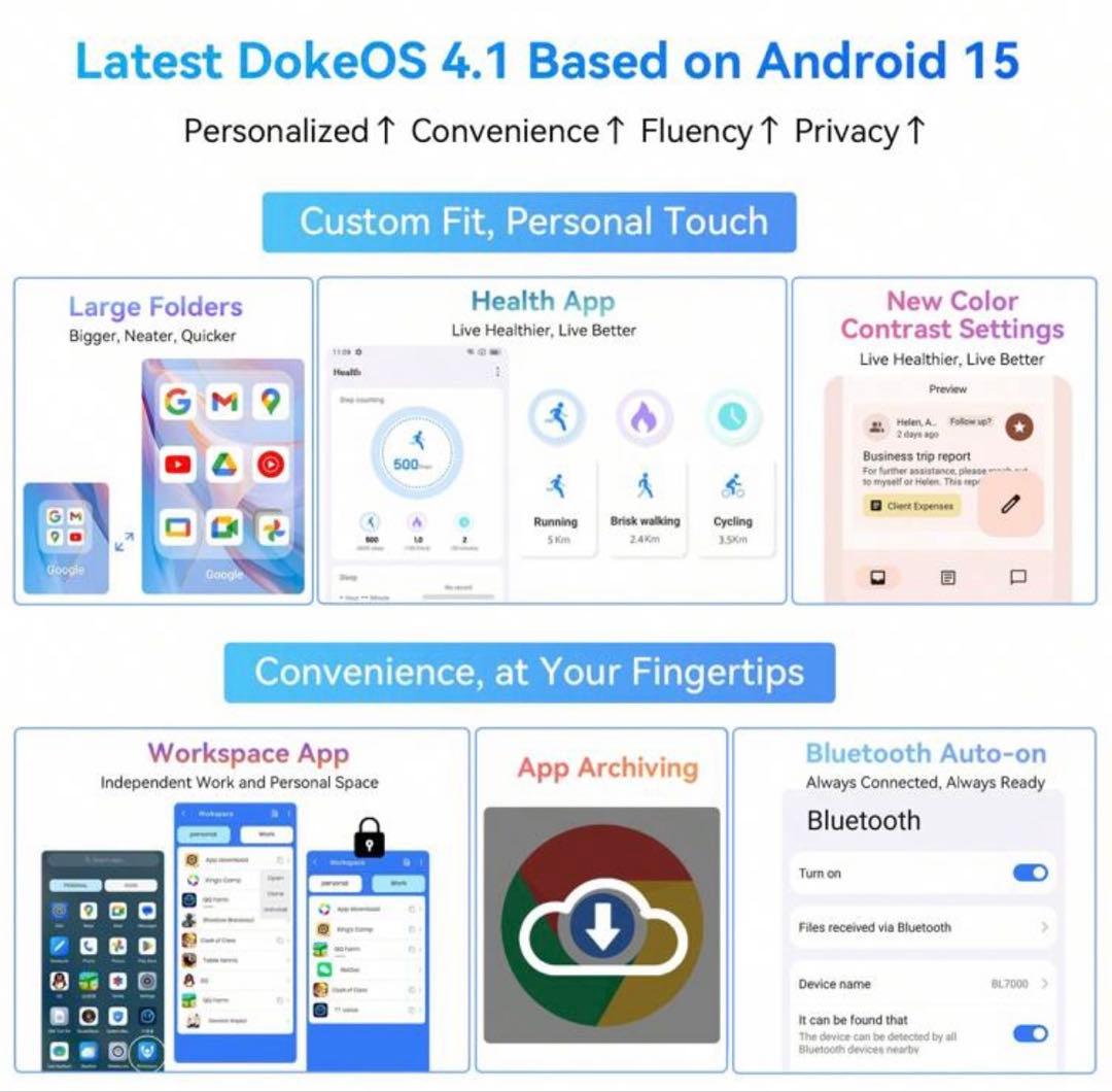 Blackview COLOR6 24GB(8+16)RAM128GB 黒 本体
