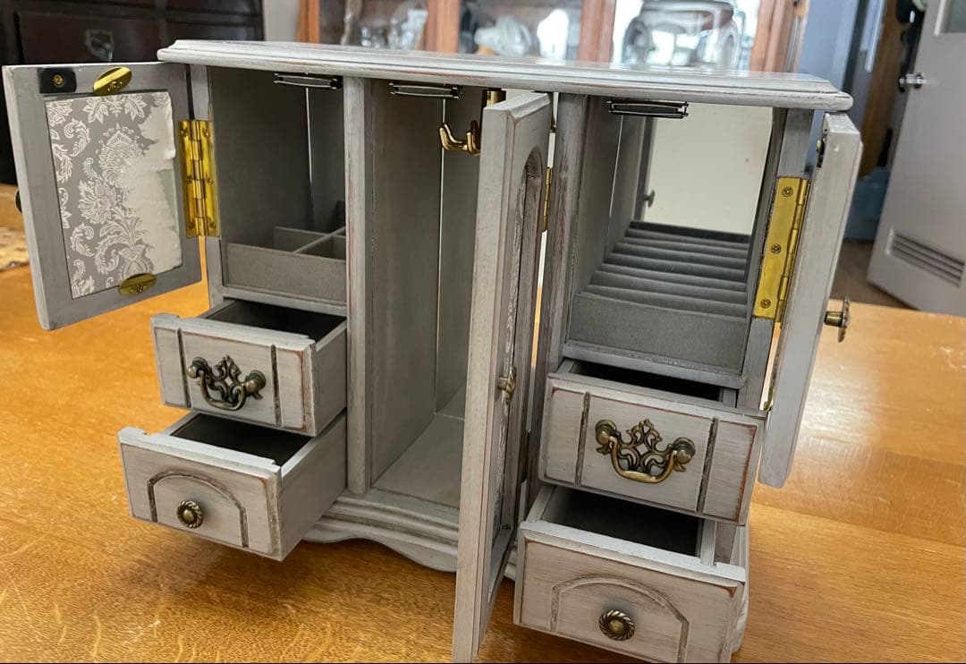 木製クラシックスタイルアクセサリーケース