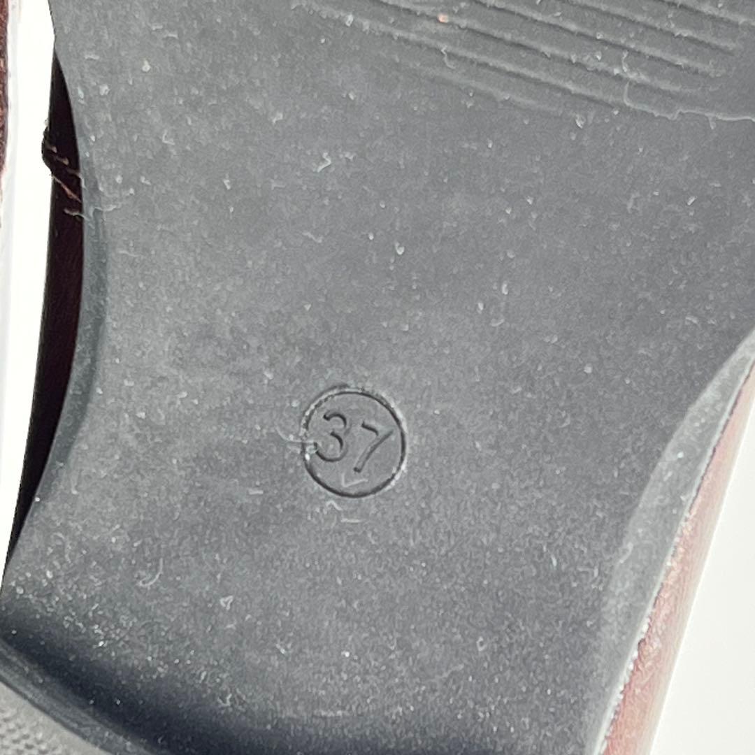 【美品】ENESS エネス ローファー ブラウン 37