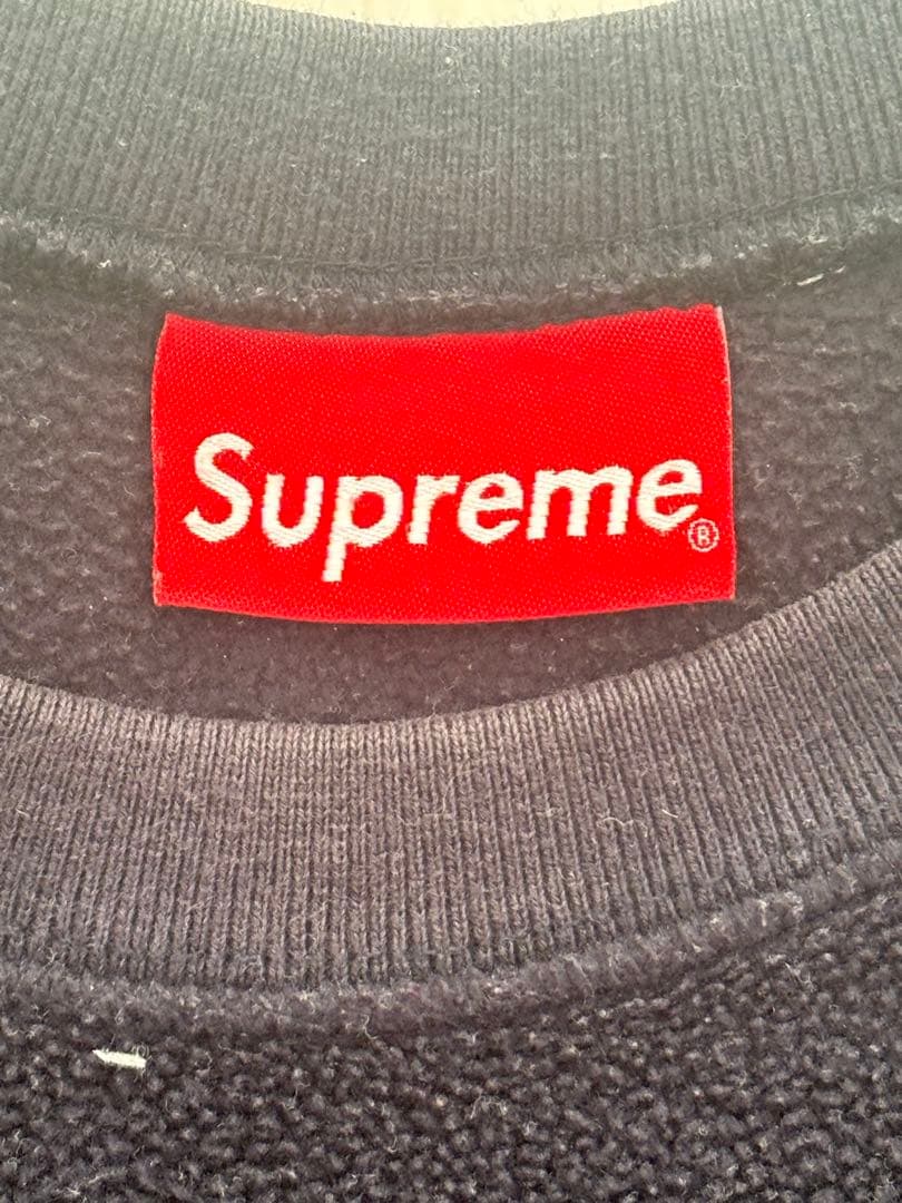 Supreme Polartec Small Box CrewneckネイビーM