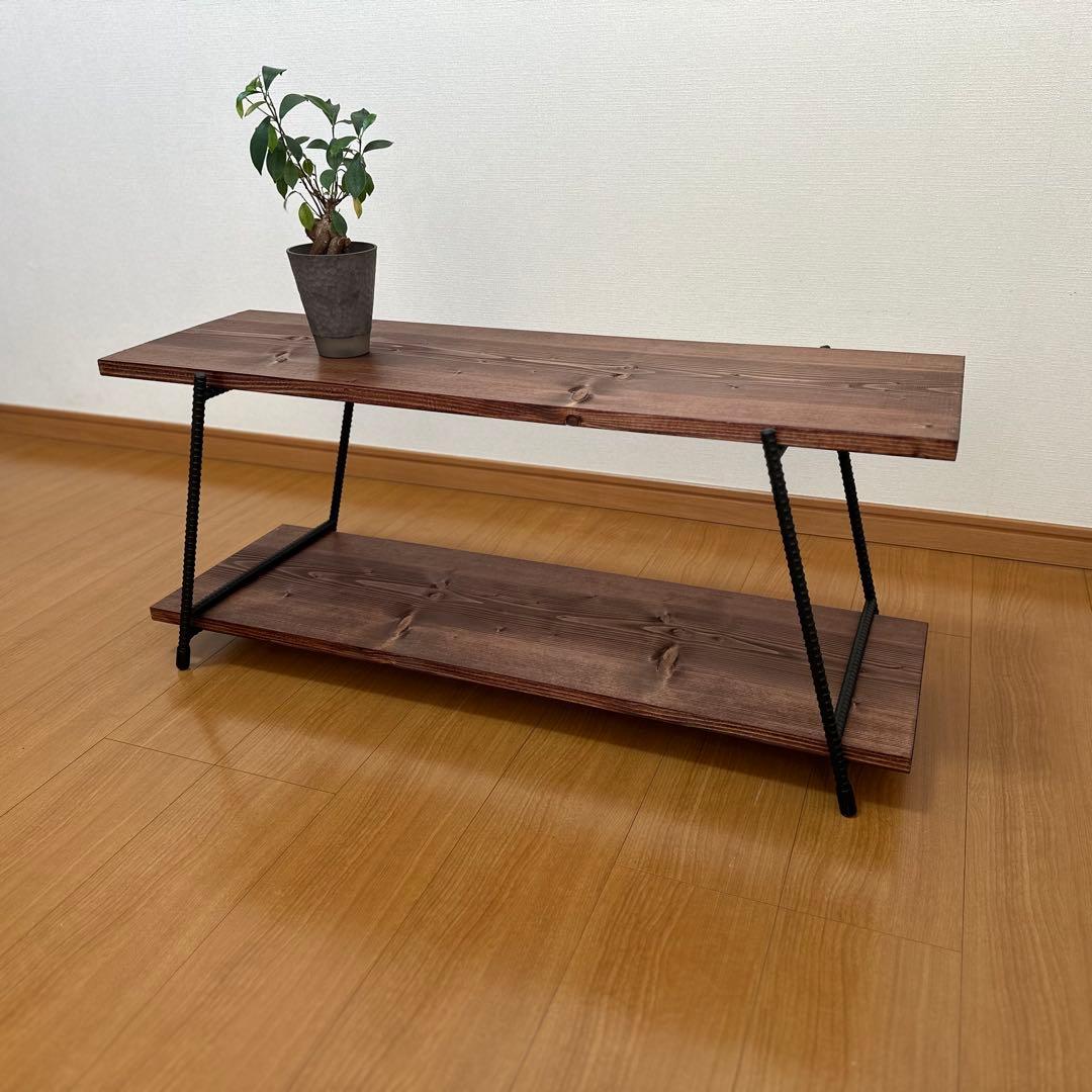 アイアンローテーブル　アイアンレッグ　ローボード　什器　キャンプテーブル　板付