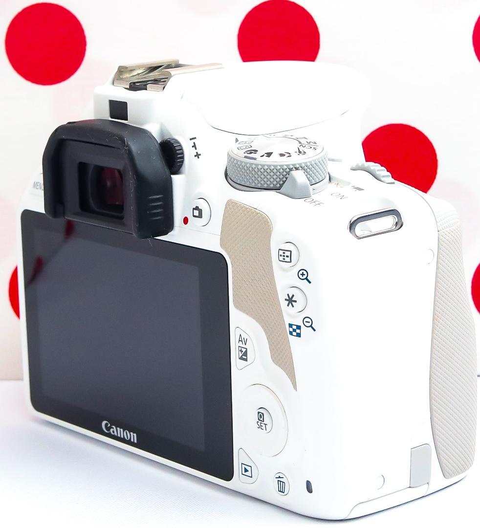 Canon kiss x7❤スマホに転送！❤入門用一眼レフ❤可愛いホワイトカラー