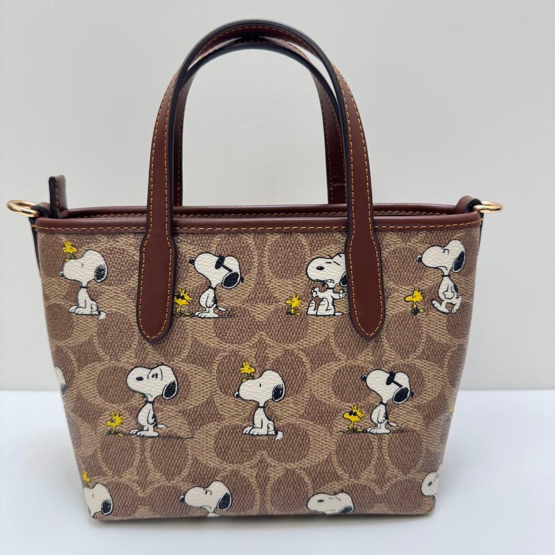 COACH コーチ スヌーピー コラボ2WAYトートCBS83
