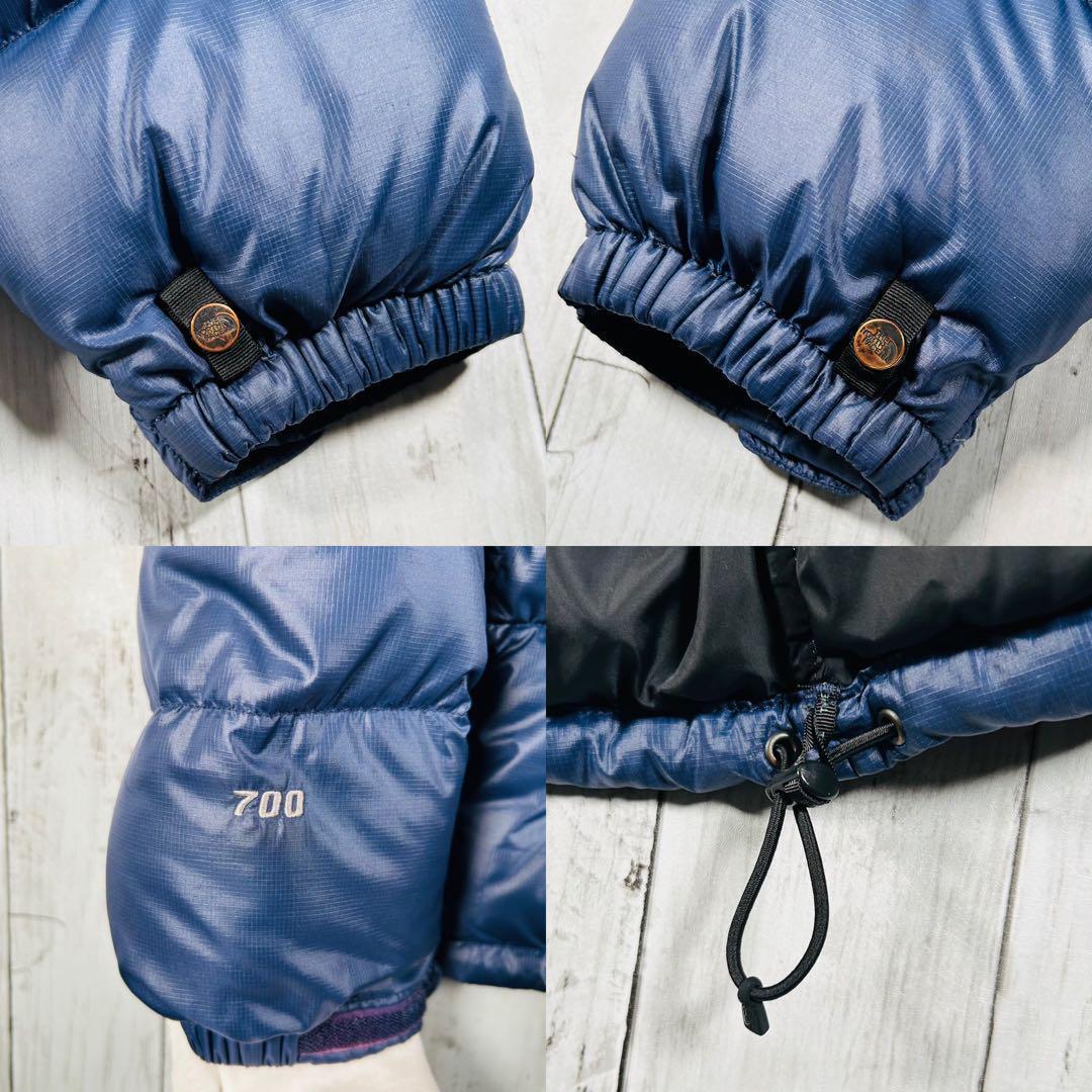 ノースフェイス ダウンジャケット 700フィル ヌプシ ネイビー M 39