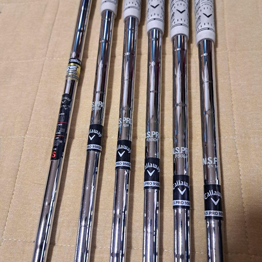 キャロウェイ.レガシーX-HOT. アイアン6番～PWとレガシー20度UT6本。